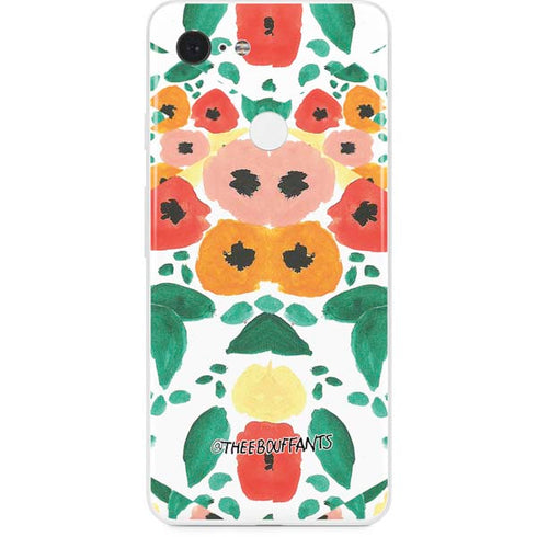 Bouffants and Broken Hearts Geometric Flowers Google Pixel 3 Skin